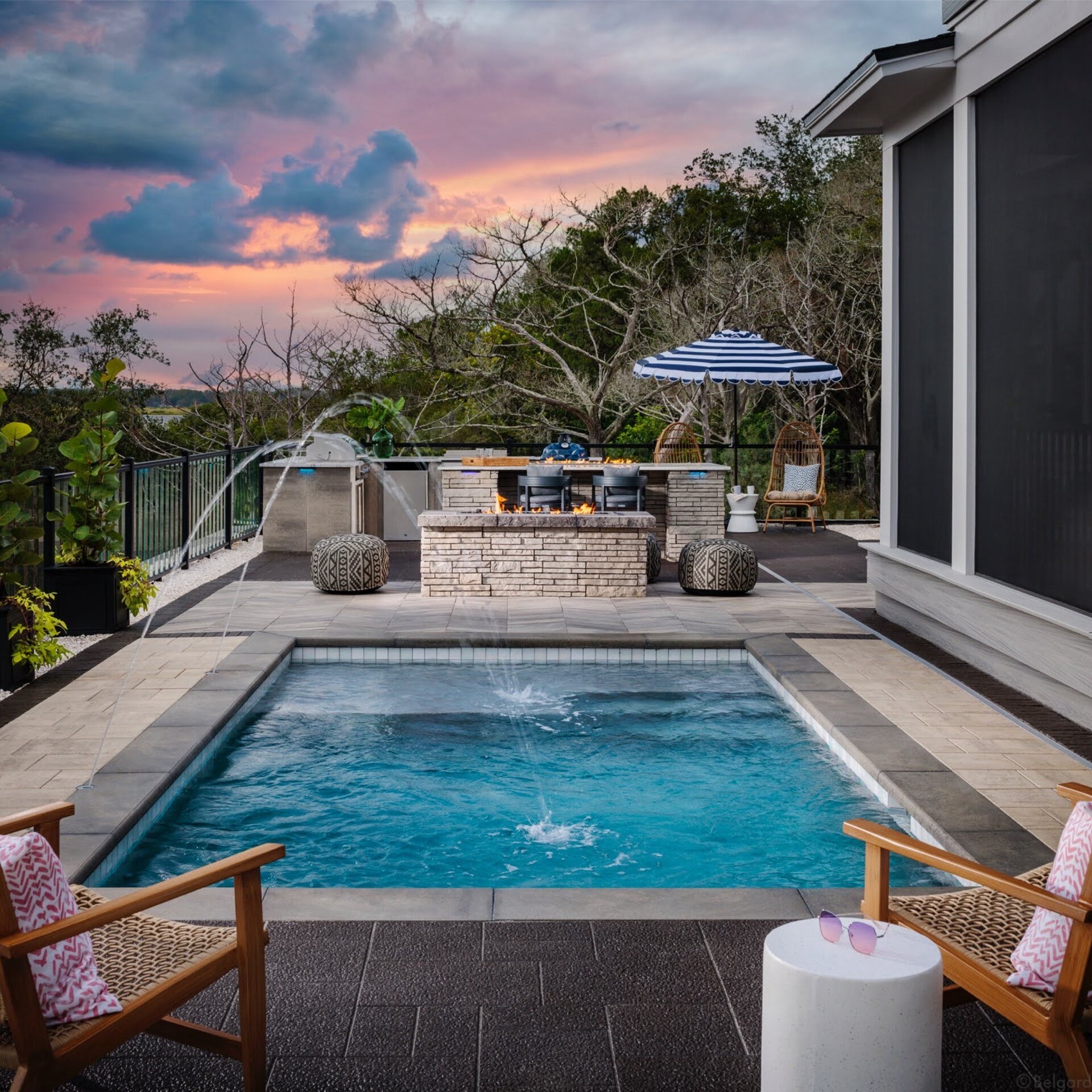 Beautiful patio setting