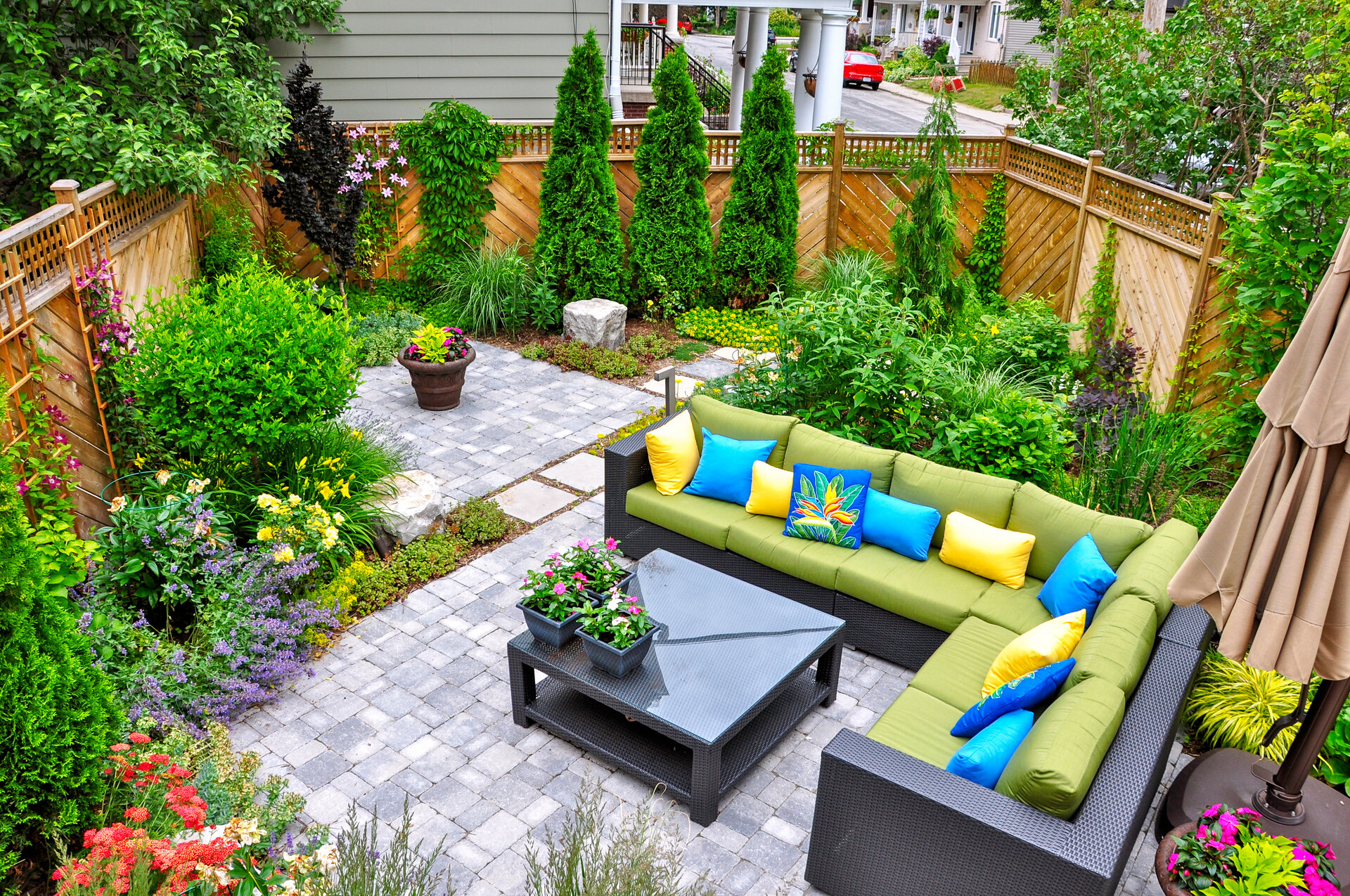 Beautiful patio setting
