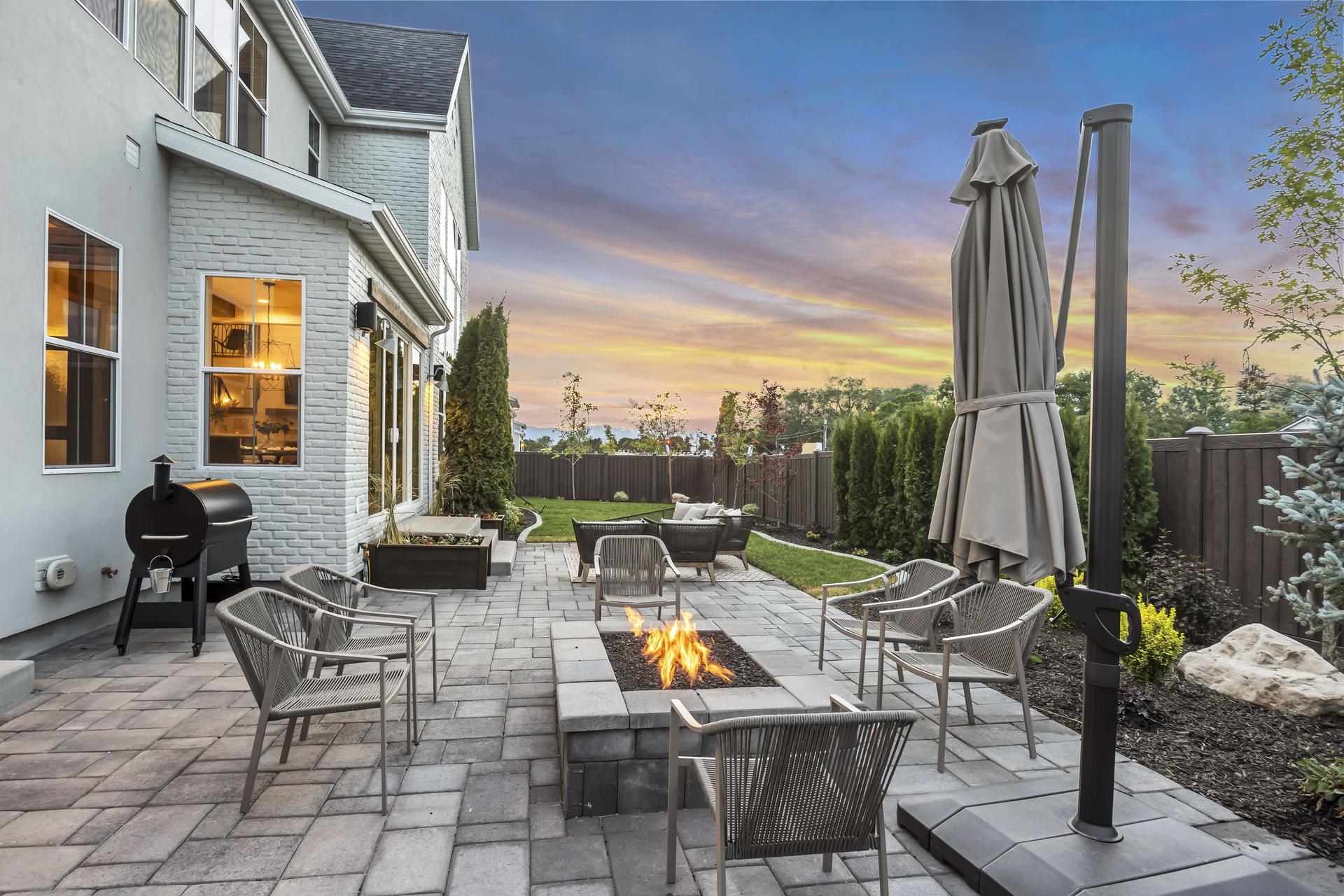 Beautiful patio setting